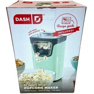 DASH Hot Air Popcorn Popper Maker with Measuring Cup to Portion Popping Corn New